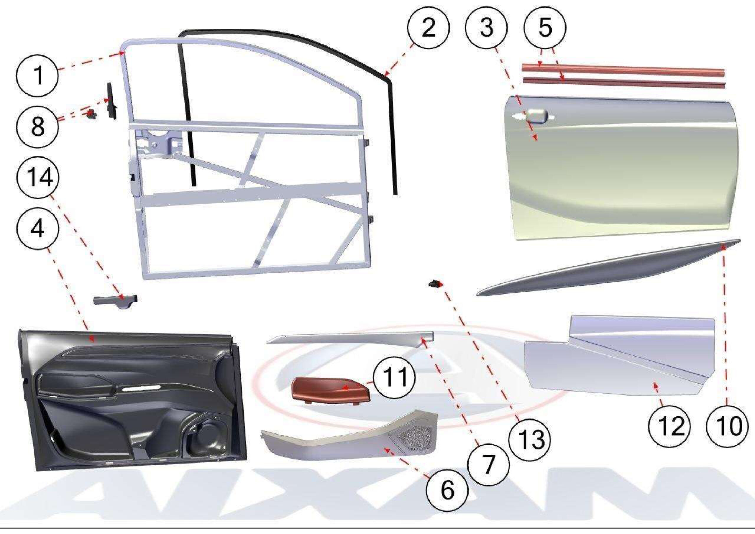 Dörrpanel, dörrtätning & listverk