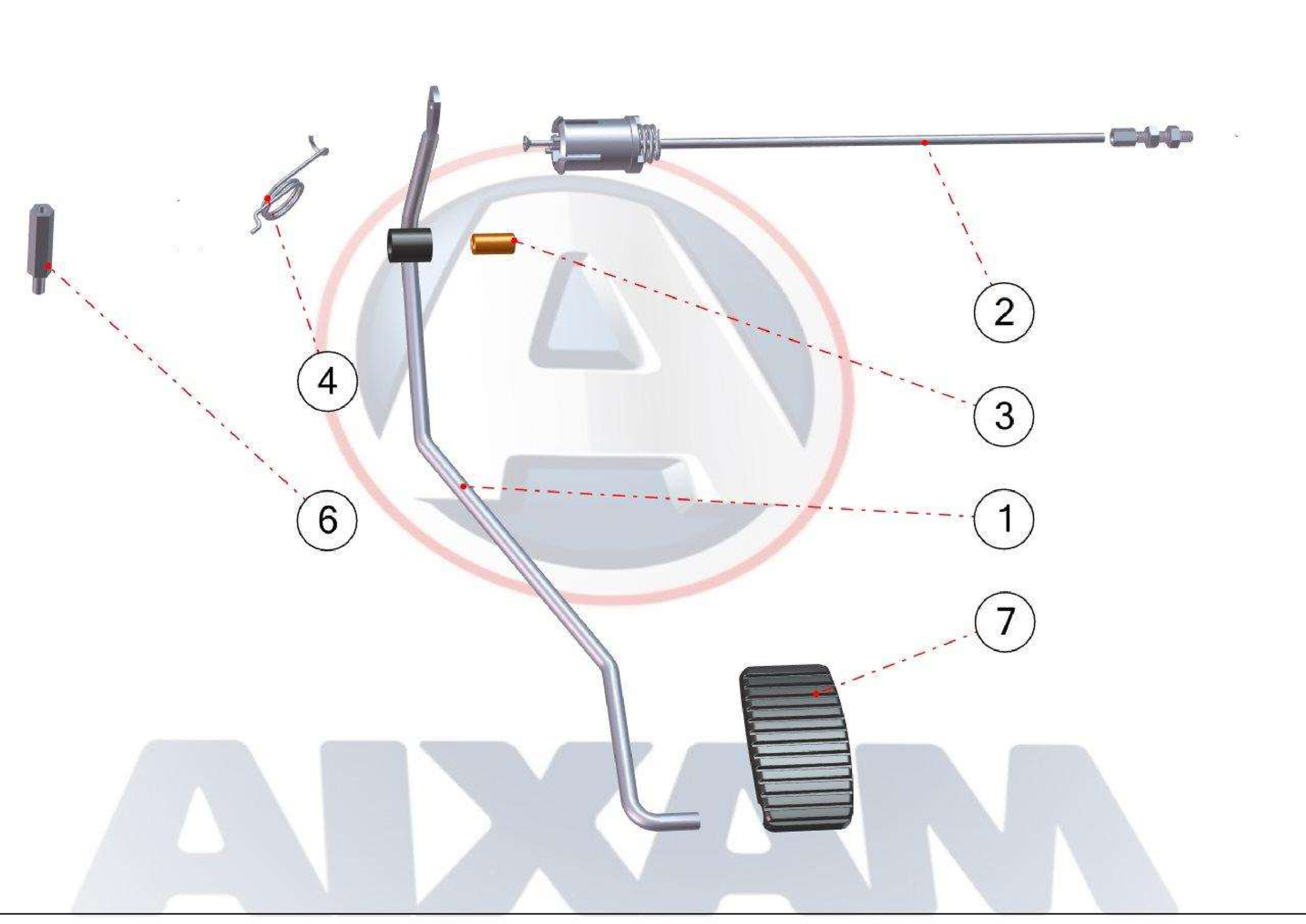 Gasvajer, gaspedal & reglage