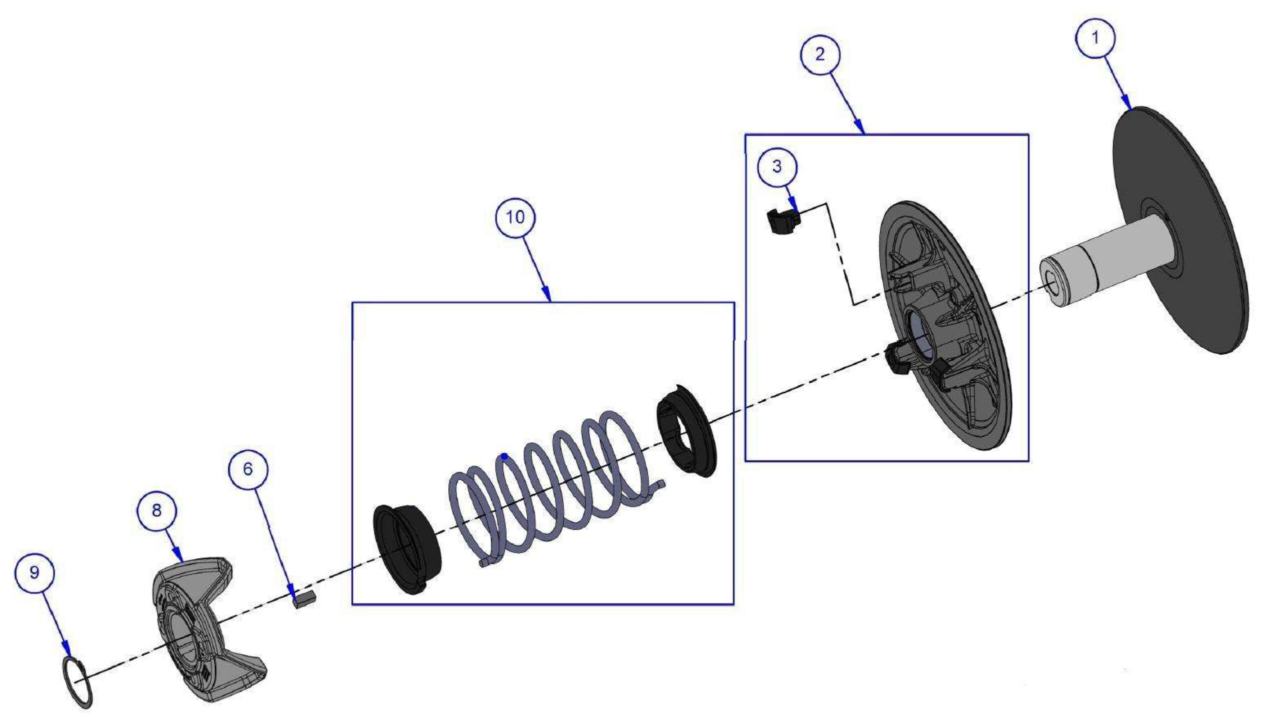 Sekundärvariator & kopplingsdelar
